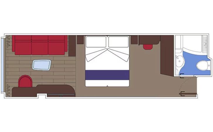 Infinite Ocean View Aurea floor plan on MSC World Asia
