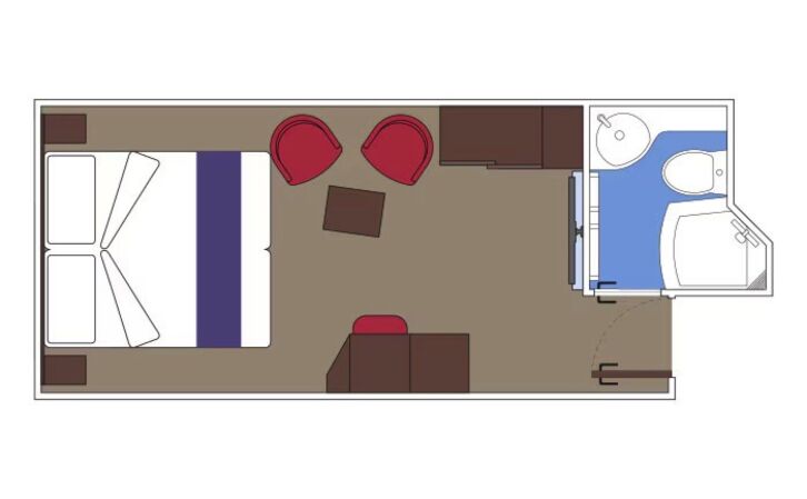 Deluxe Interior floor plan on MSC World Asia