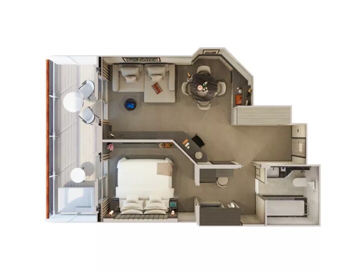 Grand Penthouse floor plan on EXPLORA IV