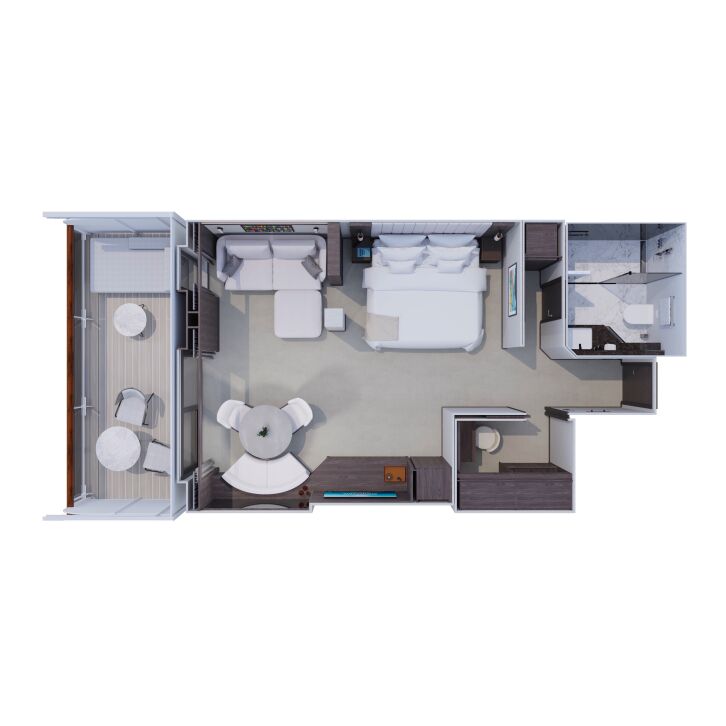 Penthouse floor plan on EXPLORA V