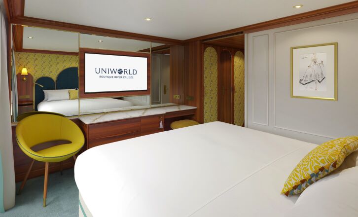 Deluxe French Balcony cabin on S.S. Audrey