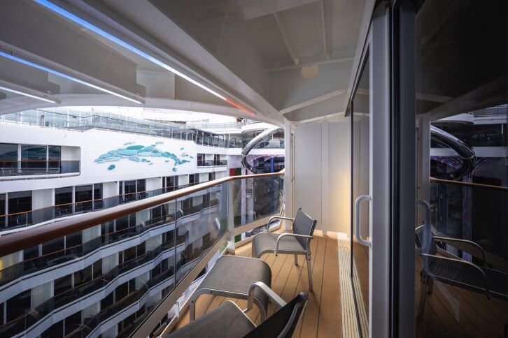 Junior Suite Aurea with Promenade & Ocean View on MSC World Atlantic