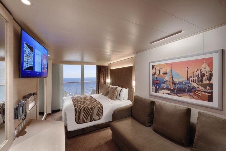Balcony Aurea cabin on MSC World Atlantic