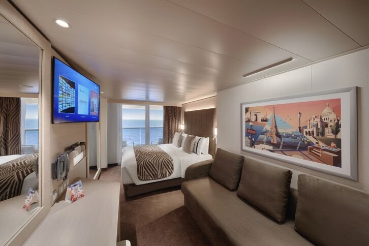 Deluxe Balcony with Partial View cabin on MSC World Atlantic