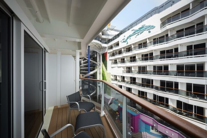 Deluxe Balcony with Promenade & Ocean View cabin on MSC World Atlantic