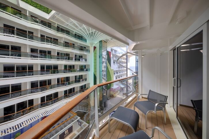 Deluxe Balcony with Promenade View cabin on MSC World Atlantic