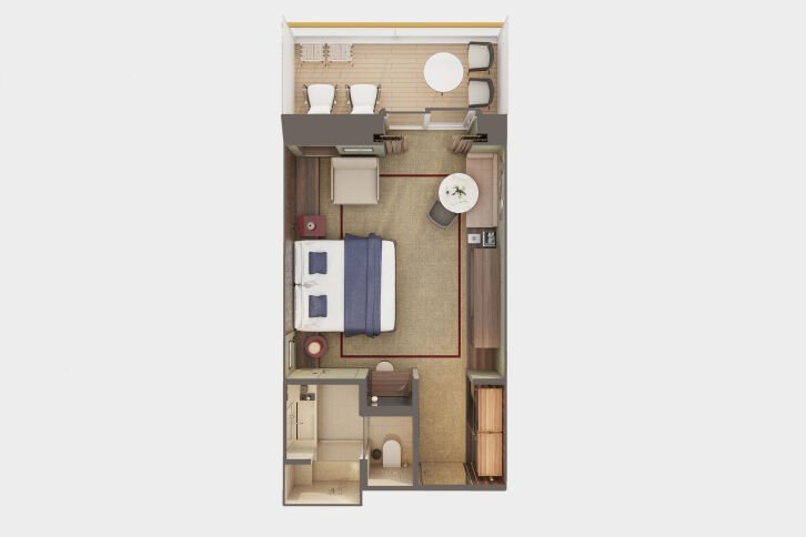 The Haven Penthouse with Balcony floor plan on Norwegian Aura