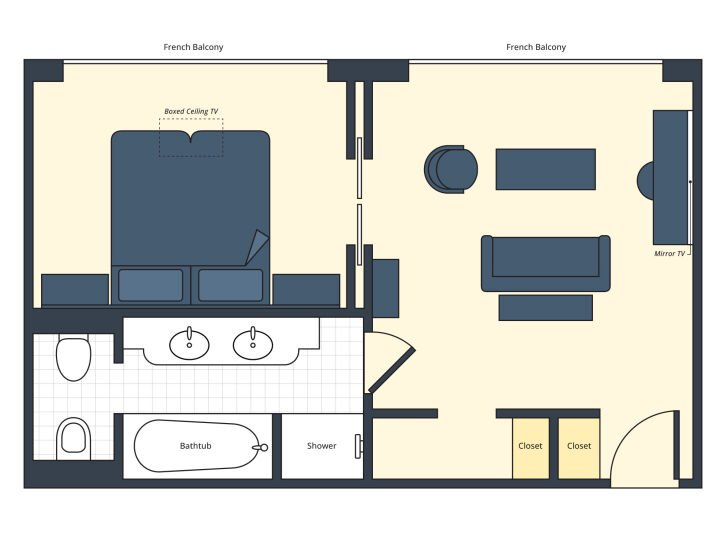 Grand Suite floor plan on S.S. Audrey