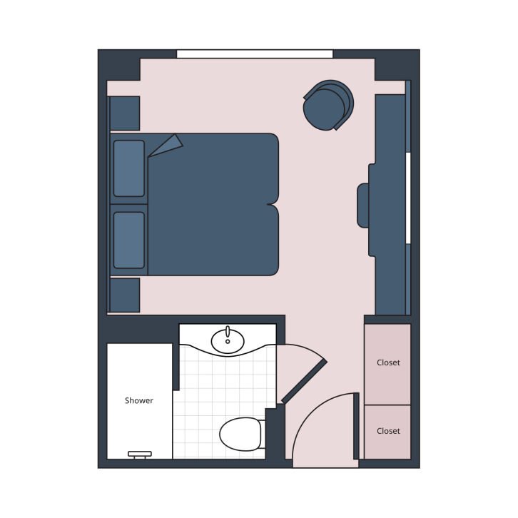 Classic floor plan on S.S. Audrey